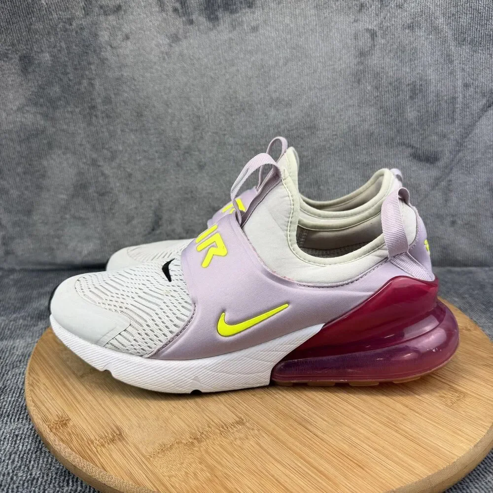Nike Air Max 270 Shoes Boys Kids Size 7 Purple Athletic Sneakers CI1108-003